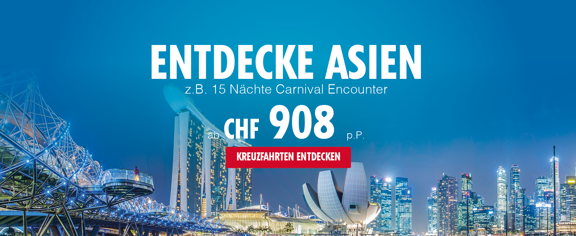 Asien 2025 mit Carnival Cruise Line