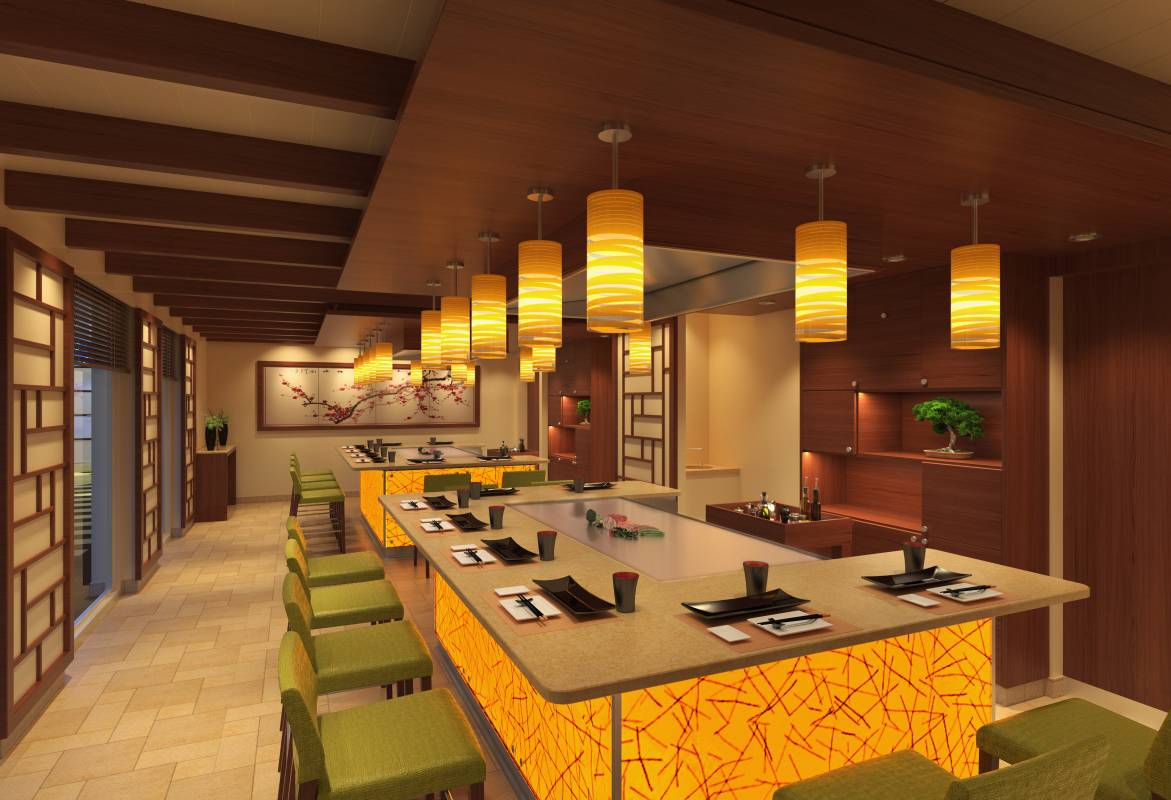 Bonsai Teppanyaki auf der Carnival Horizon